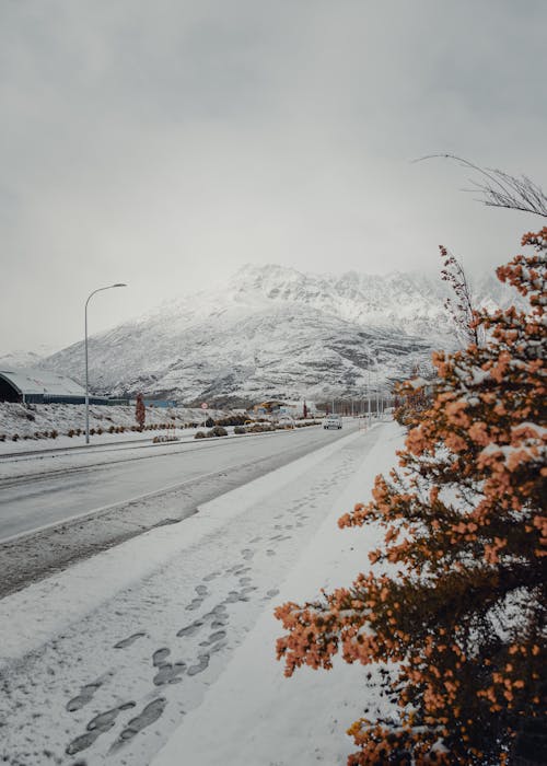 Foto stok gratis dingin, gunung, jalan
