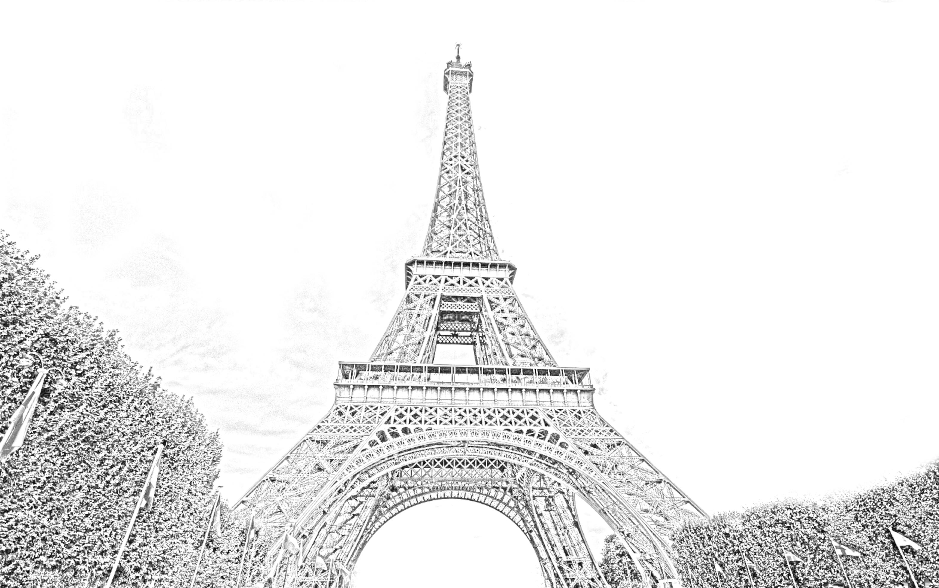 Frankreich Eifelturm Zeichnen