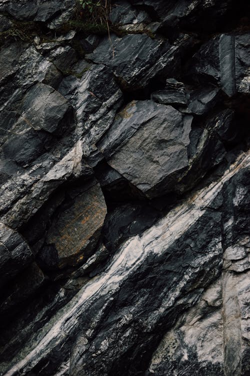 垂直拍攝, 岩石的, 漆黑 的 免費圖庫相片