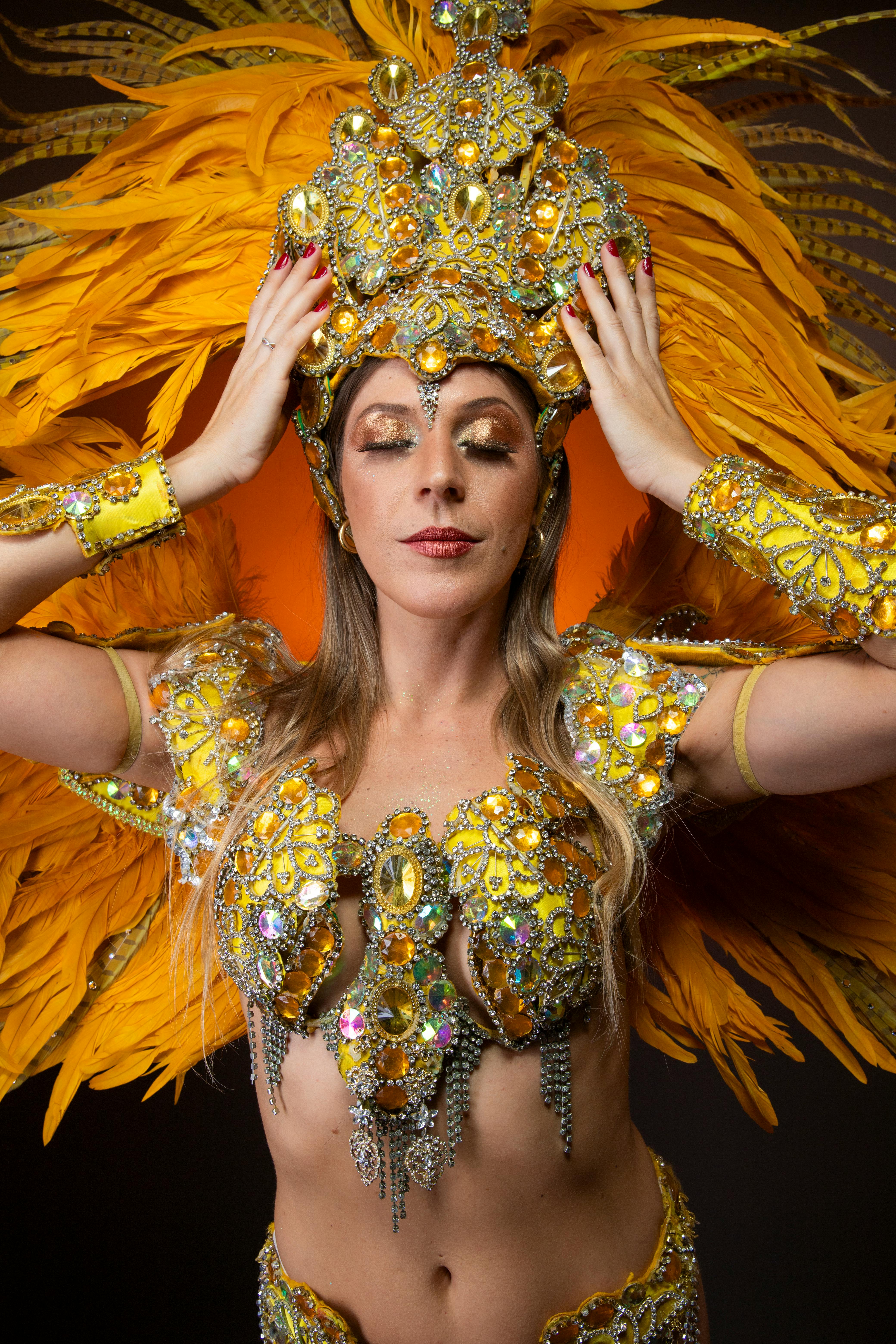 Brazilian woman in carnival costume hi-res stock photography and