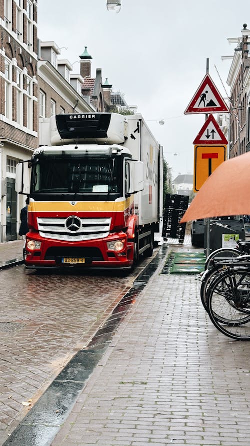 Kostnadsfri bild av centrum, lastbil, stad