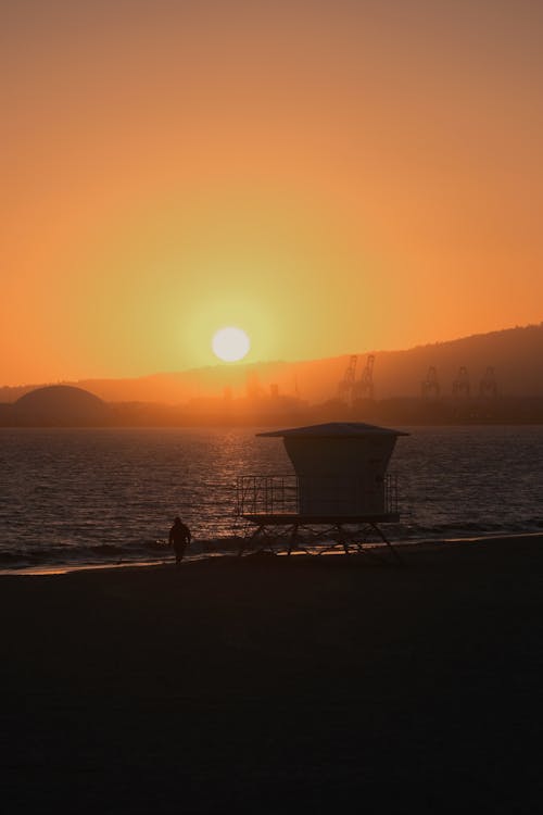 Scenic Sunset over the Harbor