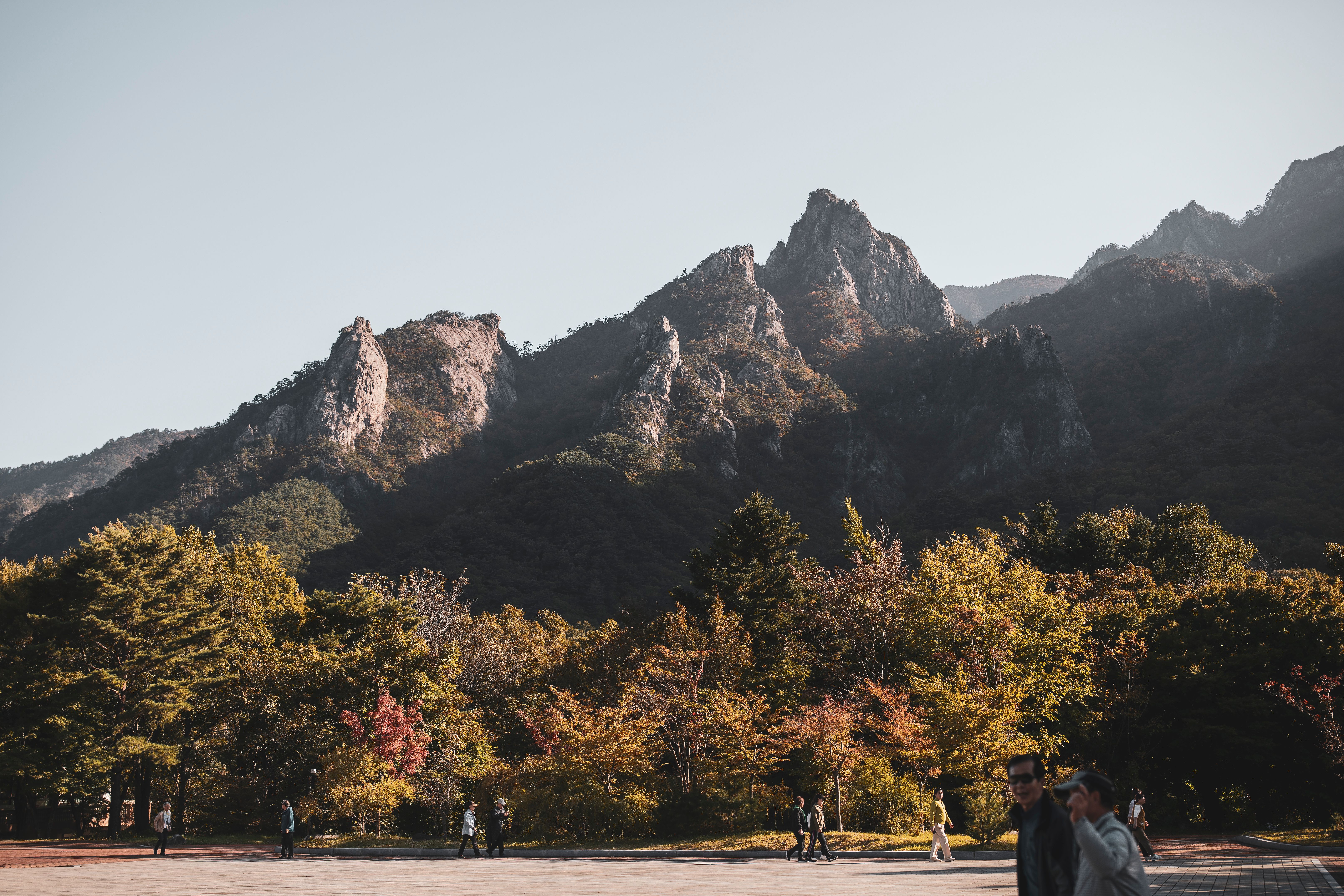 Seoraksan saat foliage season Korea Selatan 2026 dengan hutan musim gugur