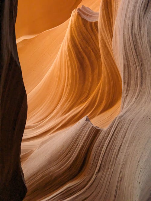 View of the Walls of the Antelope Canyon, Arizona, USA