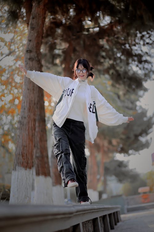 Schoolgirl in Cargo Pants