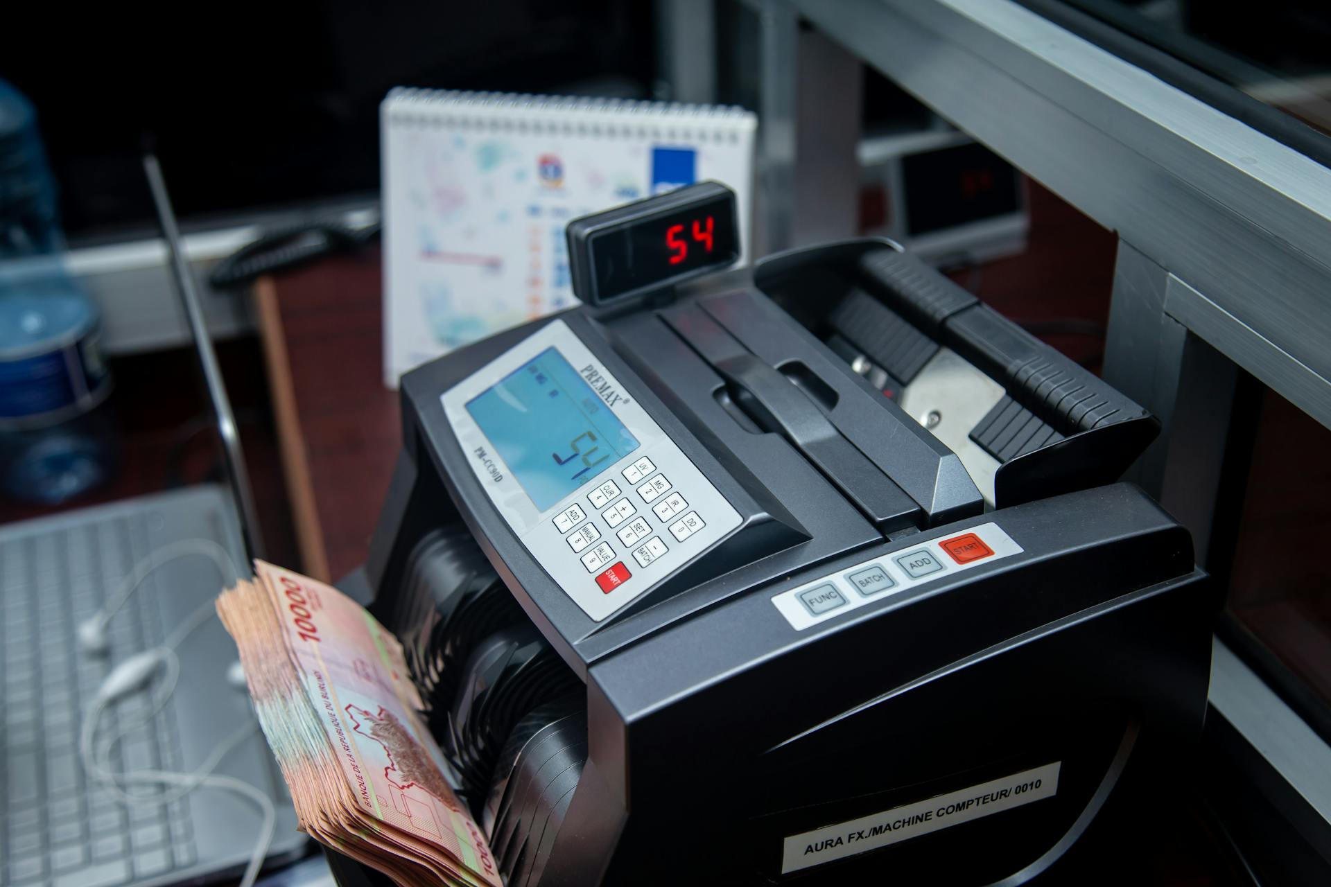 Cash Machine in a Bank