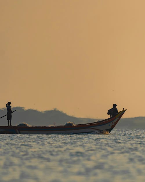 People on a Fishing Boat