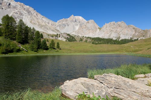 Lake in a Mountain Valley 