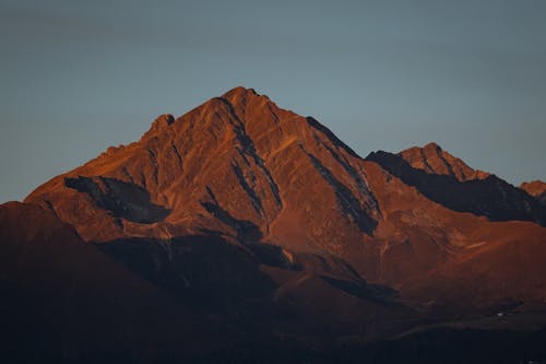 Rugged Barren Mountains at Sunset