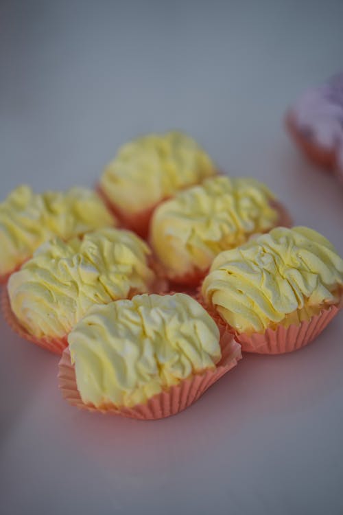 Closeup of Vanilla Cupcakes