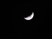 Free stock photo of blue, half-moon, lunar
