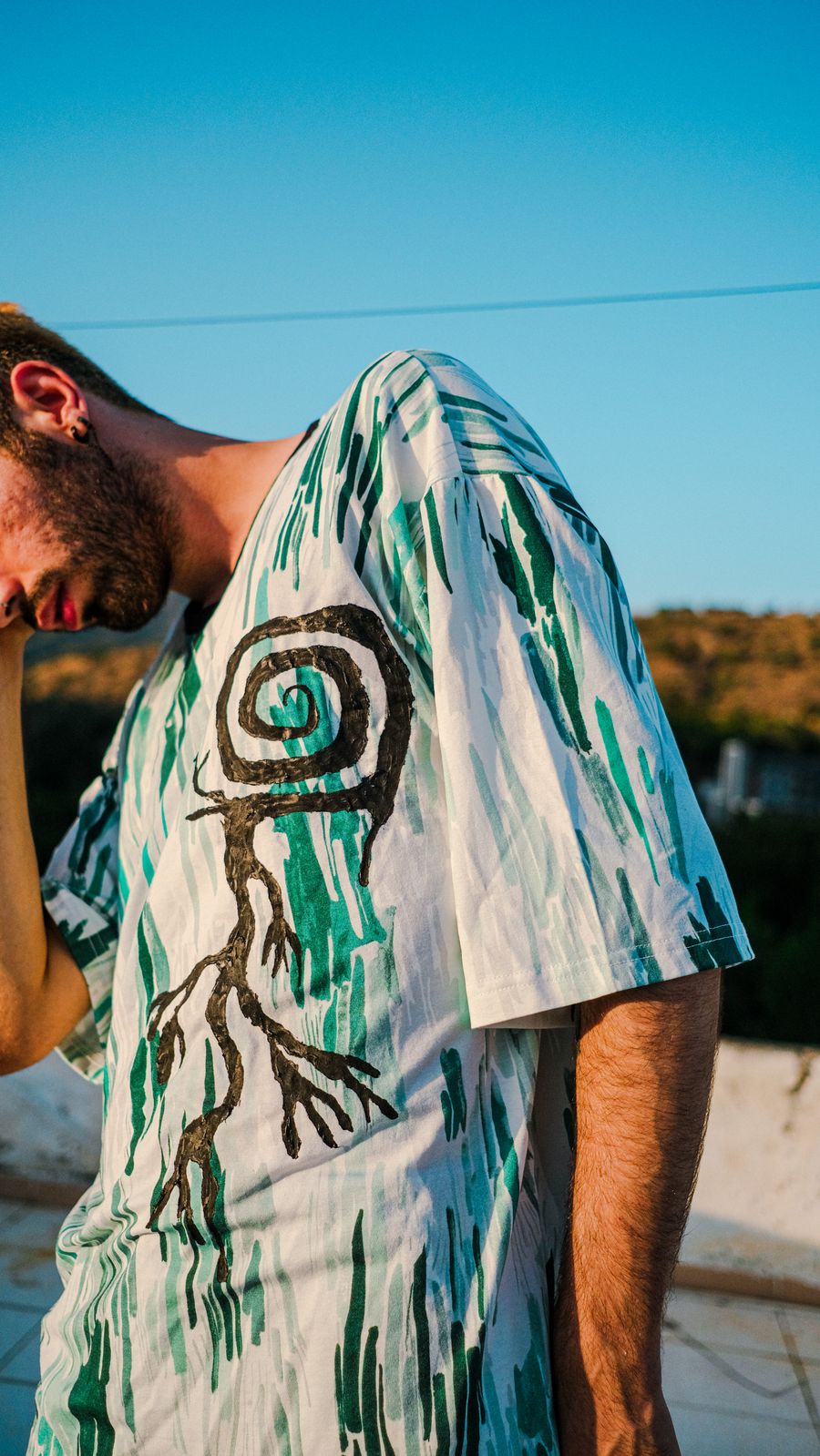 Hand-Painted Art Tee