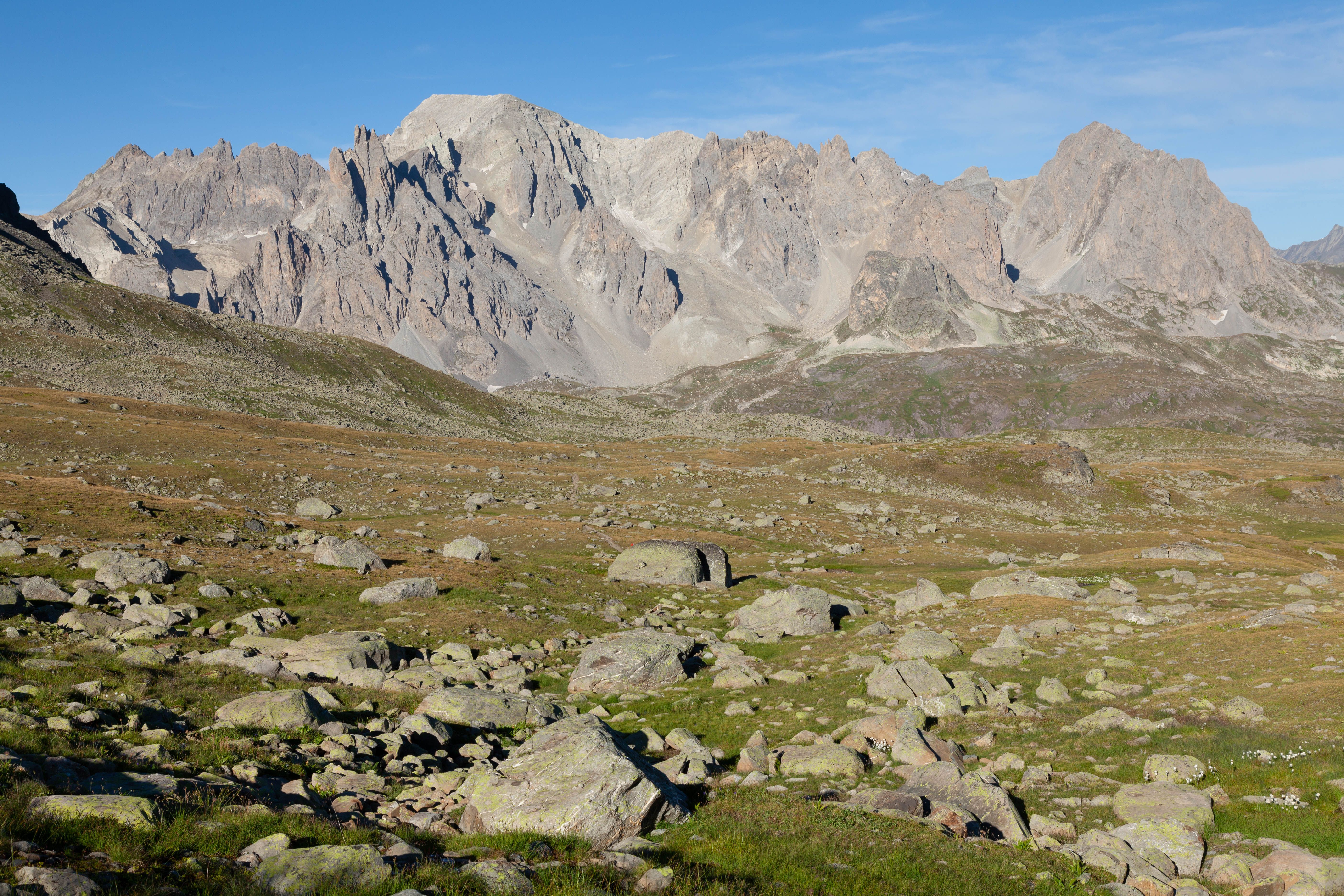 Rocks on Grassland in Mountains · Free Stock Photo