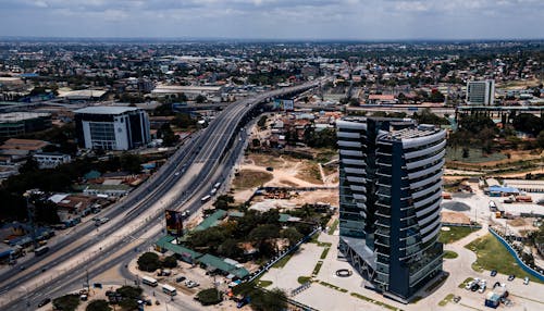 Modern Newly Built Office Building Next to Highway in Dar es Salaam Tanzania