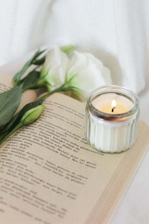 A Candle on a Book 
