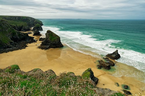 Fotobanka s bezplatnými fotkami na tému Anglicko, atlantický oceán, bedruthan