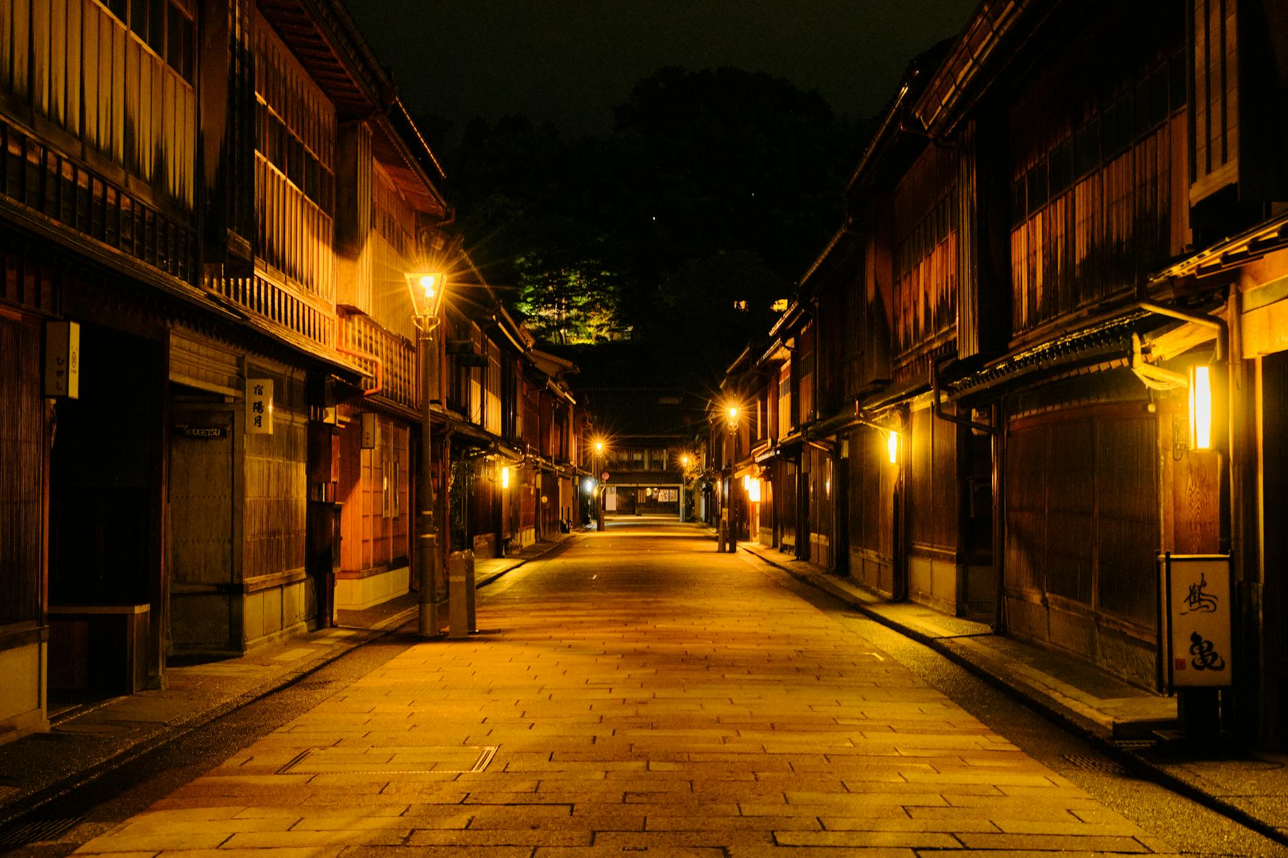 Kanazawa Edo Old Street Night View