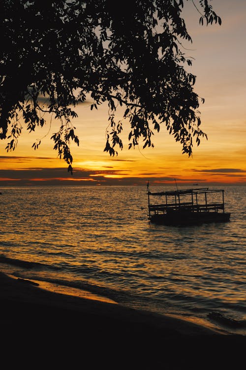 Free stock photo of beach, sea, sunset