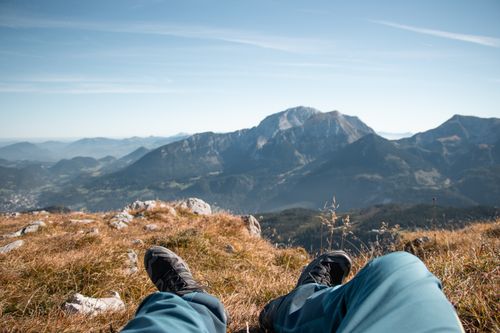 Free Enjoy a serene view from the Berchtesgaden Alps during a hiking adventure in Bavaria. Stock Photo