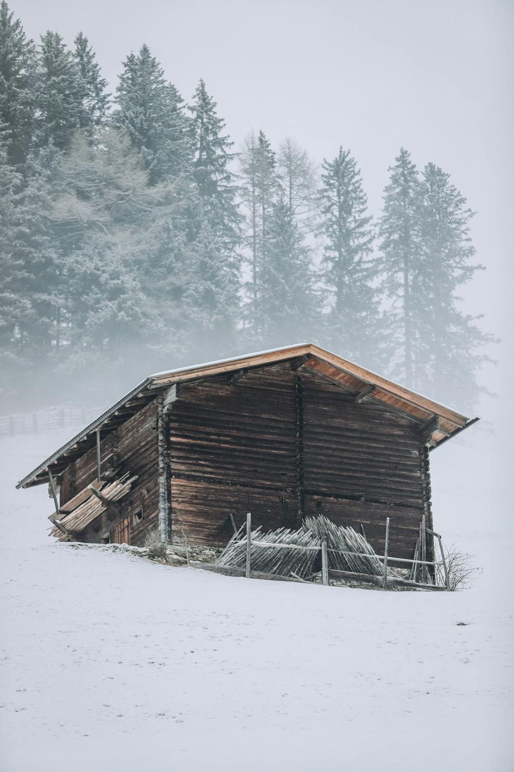 Rustic Shack in Winter · Free Stock Photo
