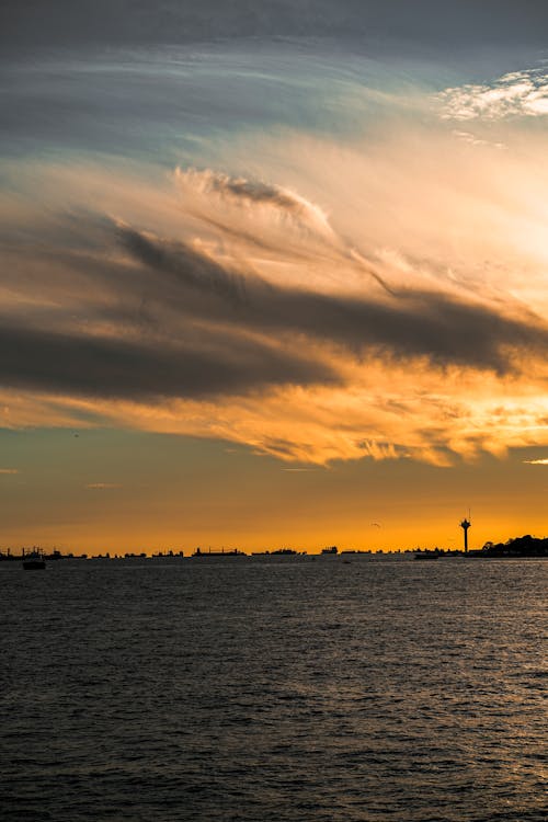 Clouds over Seaside at Dusk