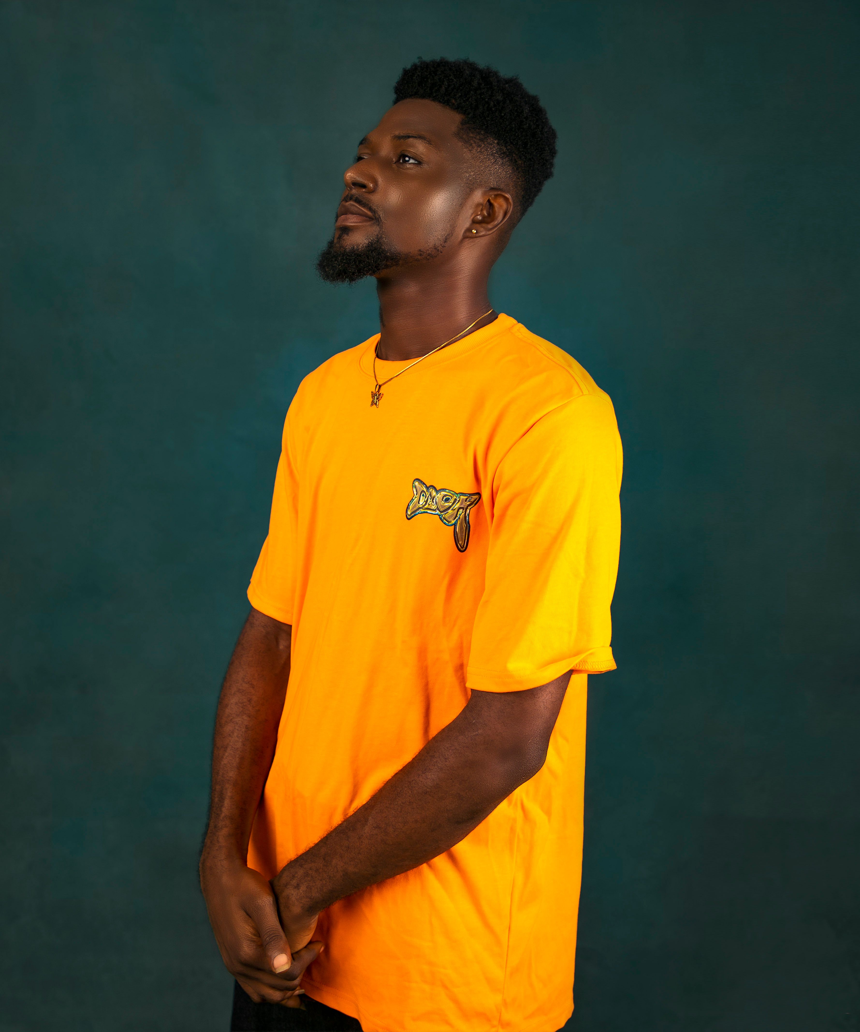 Young Bearded Man Posing in Yellow T-Shirt · Free Stock Photo