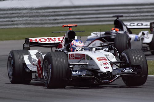 Honda F1 Car on Race Track