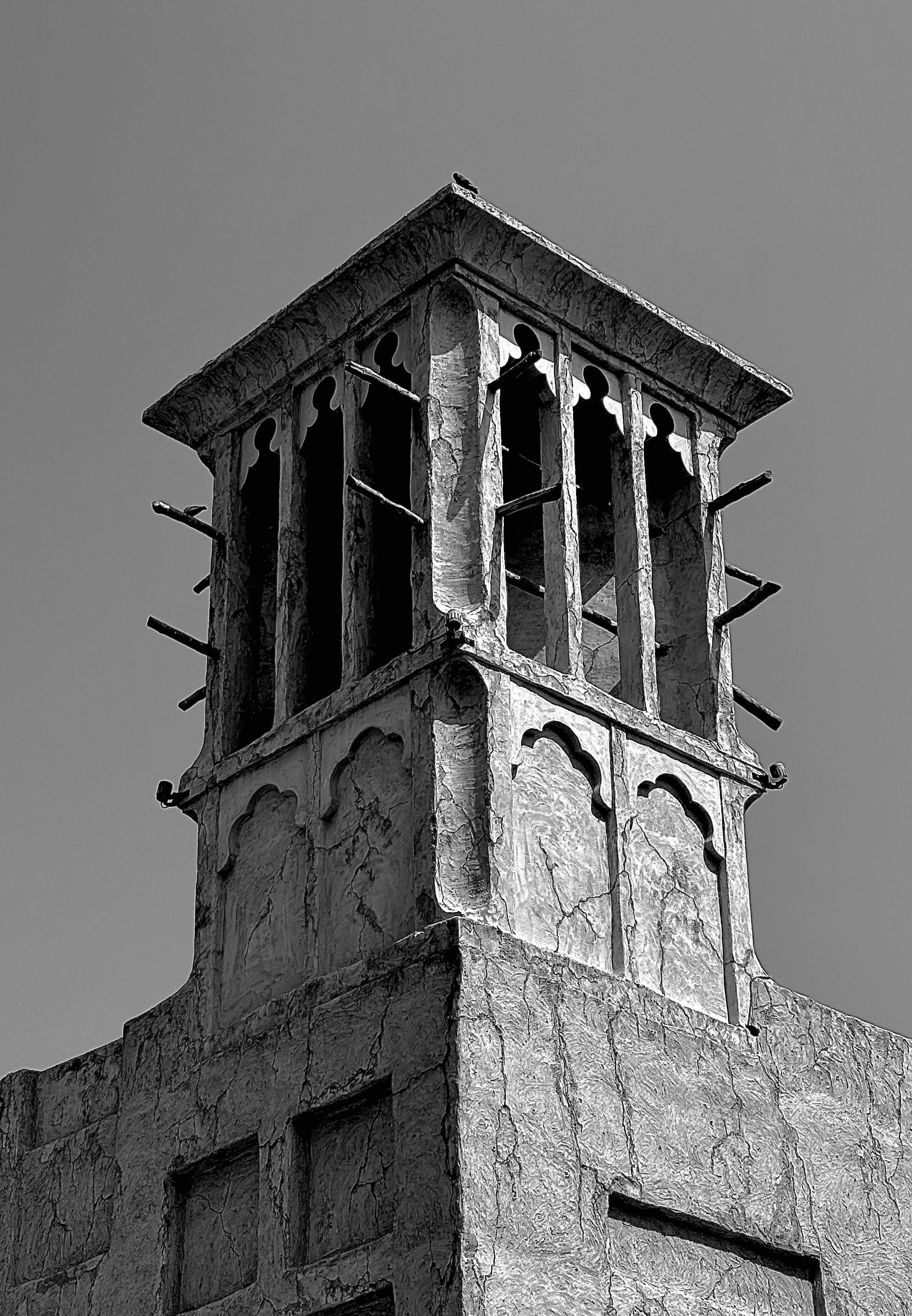 Tower Behind Buildings In Dubai Free Stock Photo tower-behind-buildings-in-dubai-free-stock-photo