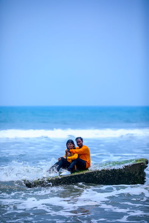 Couple Posing on a Shore
