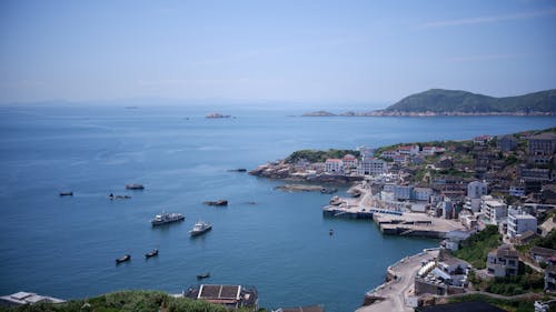 Ships in the Bay of the Town Harbor