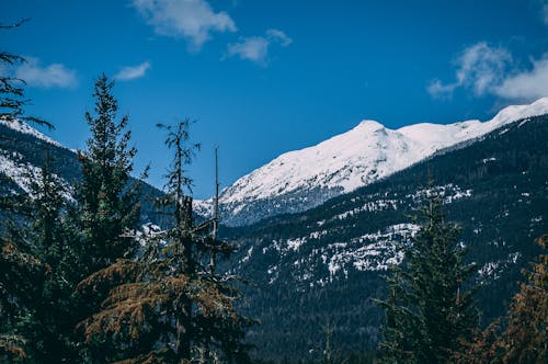 Free stock photo of blue sky, canada, mountain peak