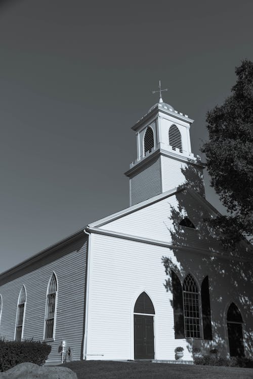 Immagine gratuita di bianco e nero, cappella, chiesa