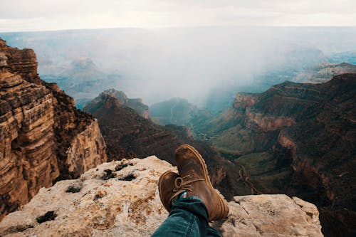 Foto d'estoc gratuïta de a l'aire lliure, aventura, barranc