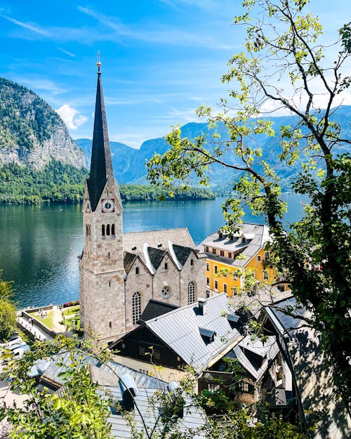 Church in Hallstatt in Austria