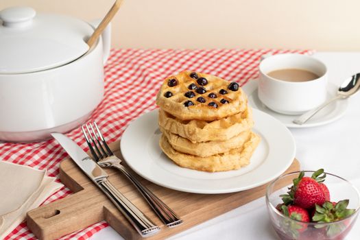 Organic Blueberry Waffles Blueberry Wild Harvest