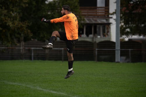 Goalkeeper Playing Soccer