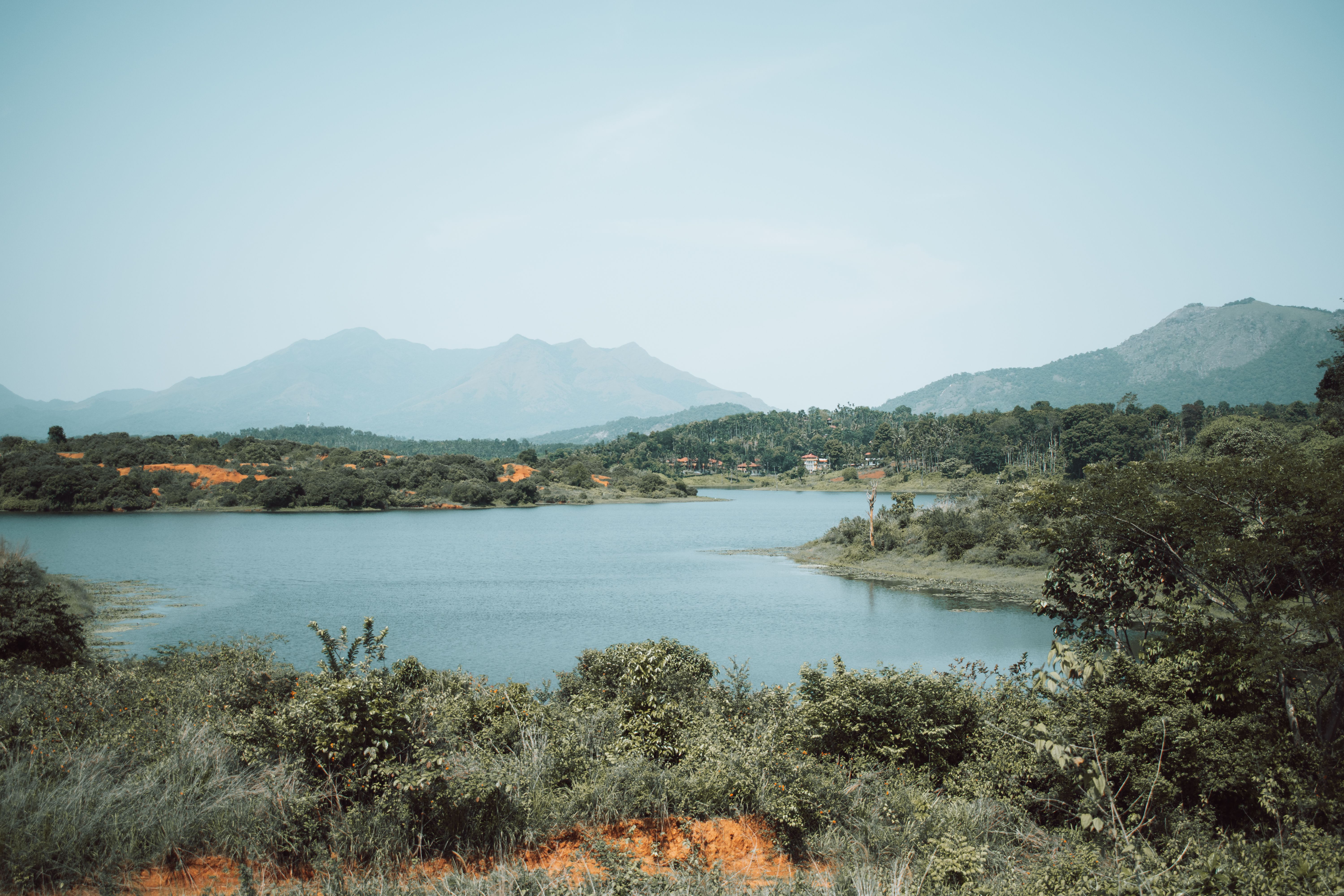 View of a River and Mountains in Distance · Free Stock Photo