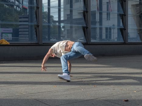 Man Practising on a Street