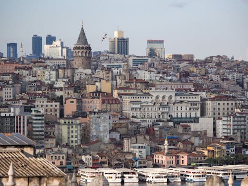 Cityscape of Istanbul with View of the Galata Tower
