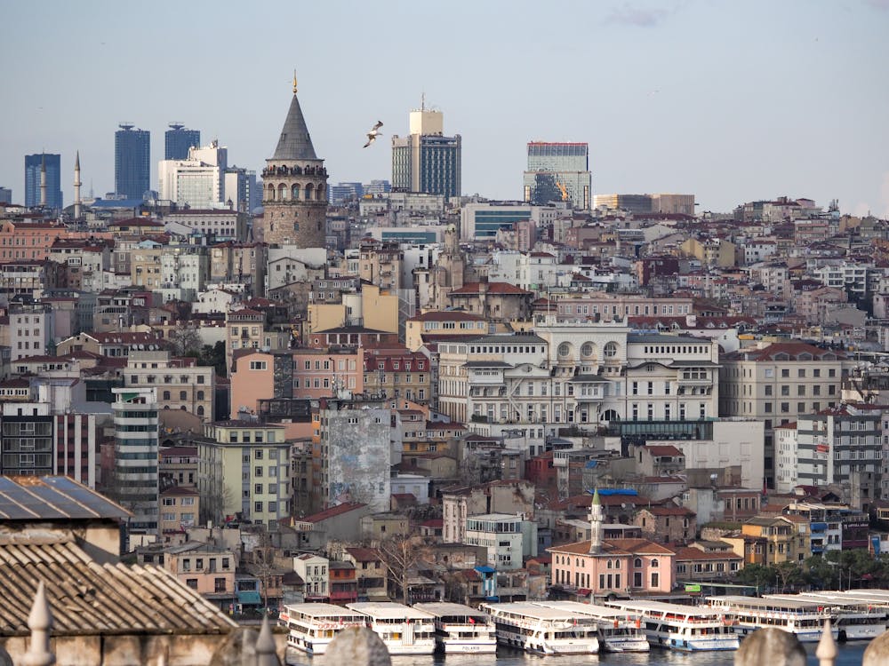 Cityscape of Istanbul with View of the Galata Tower