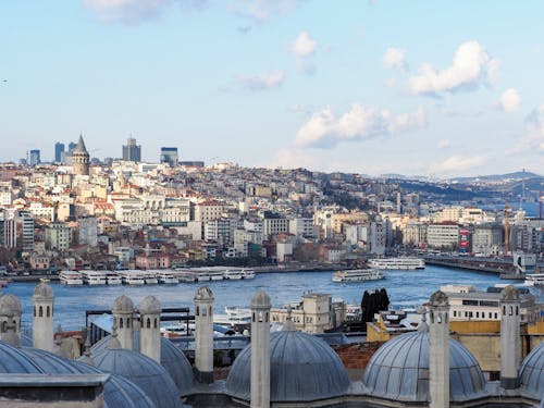 A view of the city of istanbul from the top of a hill