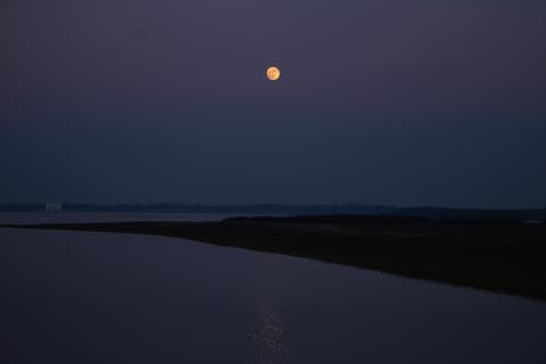 Free stock photo of blood moon, moon, moon reflection