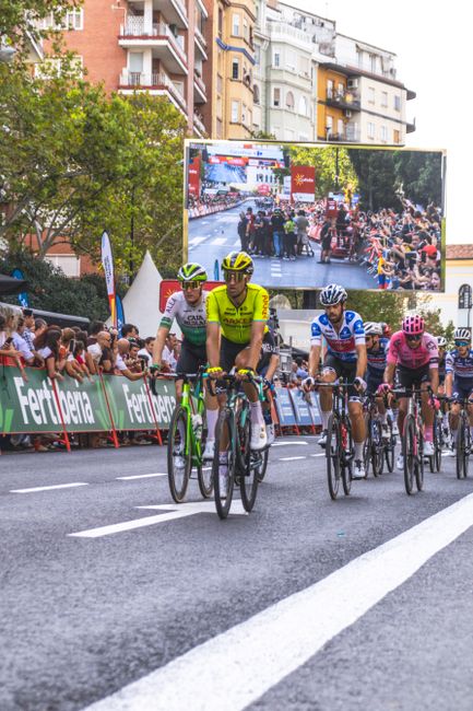 Jonas Vingegaard receiving medical attention after crash