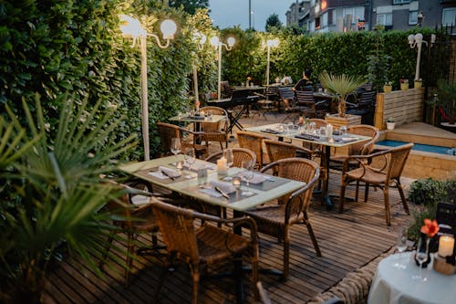 Tables on Restaurant Terrace