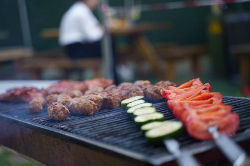 Food on a Grill 