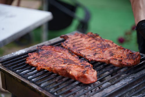 Food on a Grill