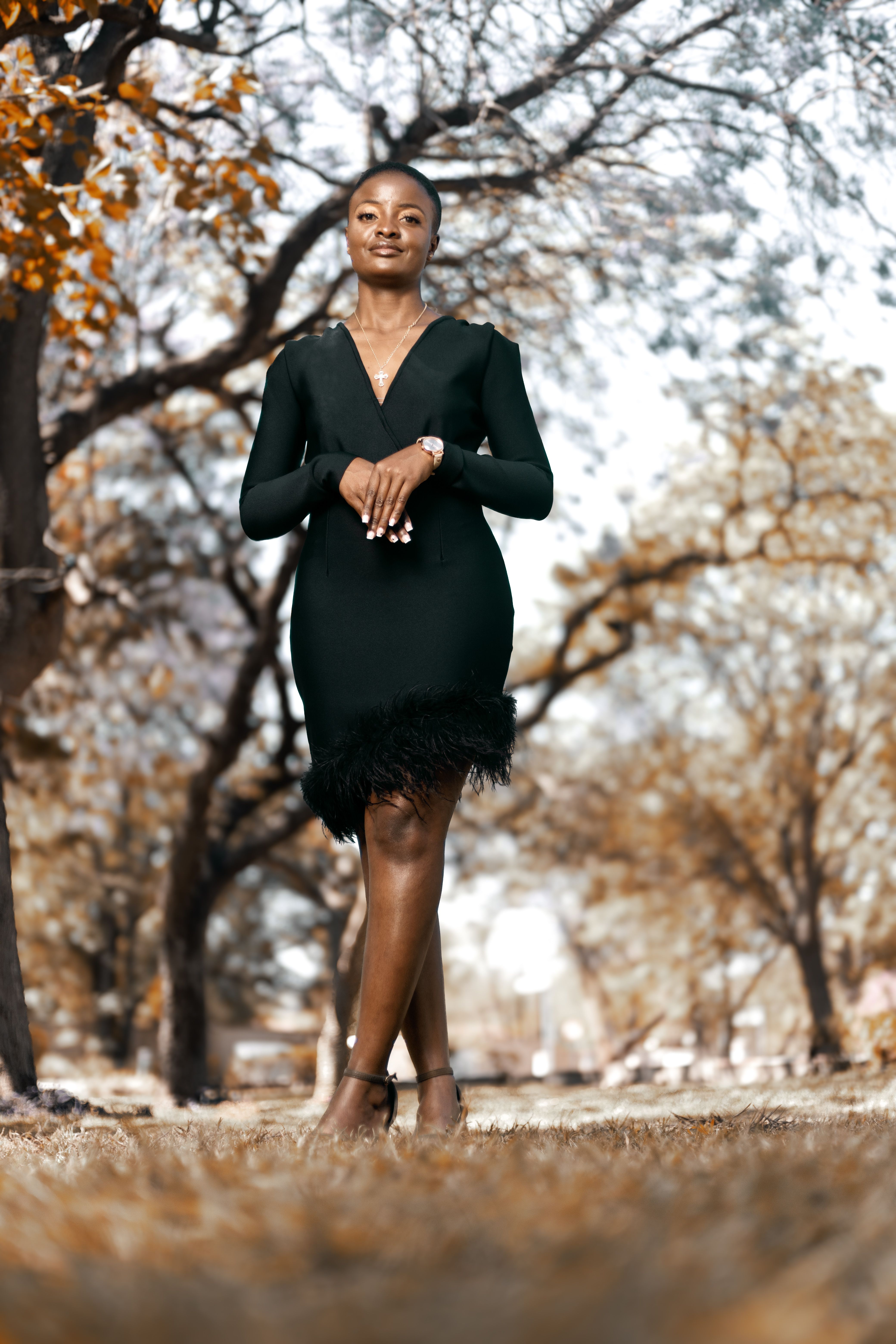 black zip front dress Heartless Zip Front Midi Dress