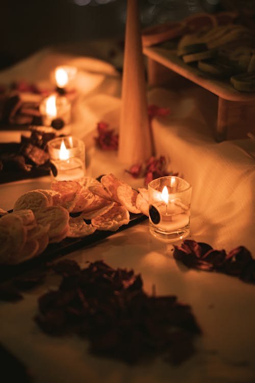 Candles and Autumn Decorations