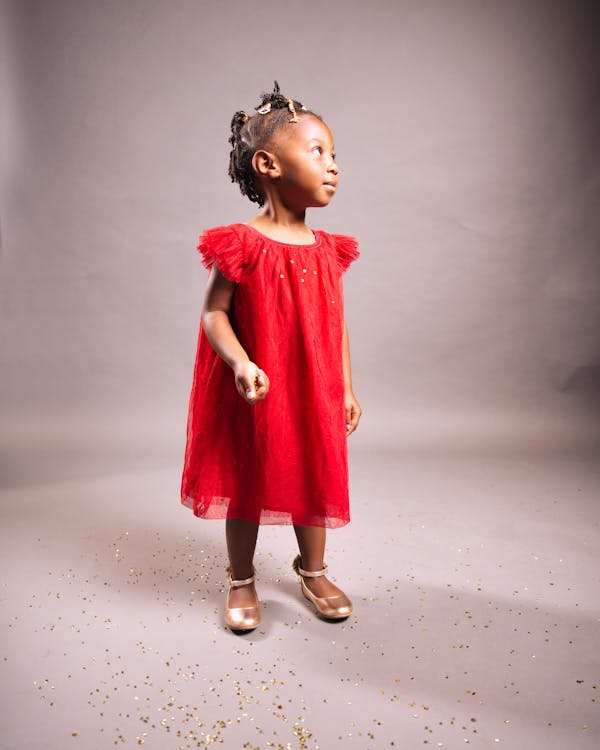 Girl in Red Dress