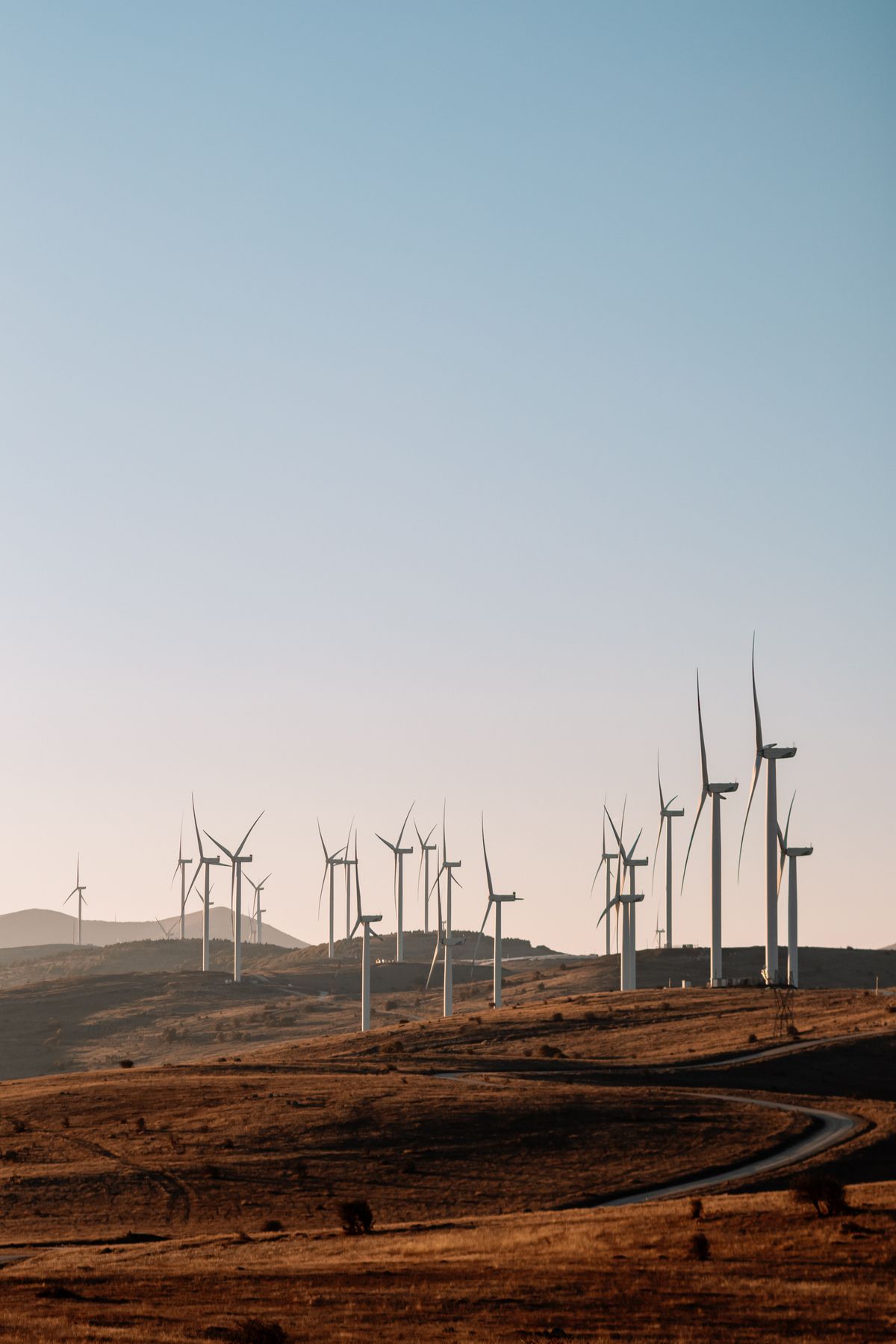Offshore wind turbines along the Dutch North Sea coast